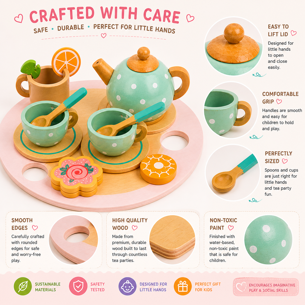Pretend Play Tea Set