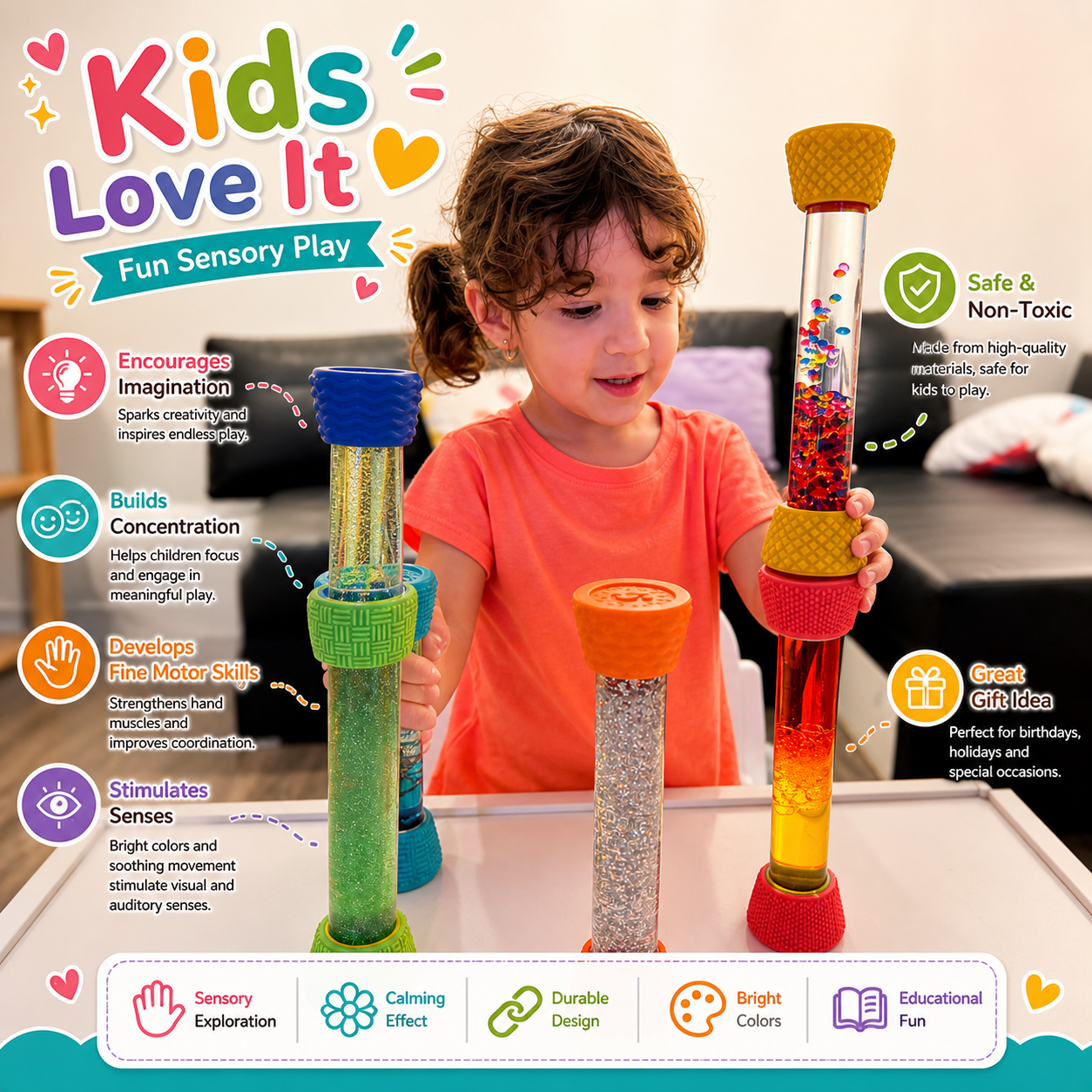 Sensory Motion Tube – Single Unit
