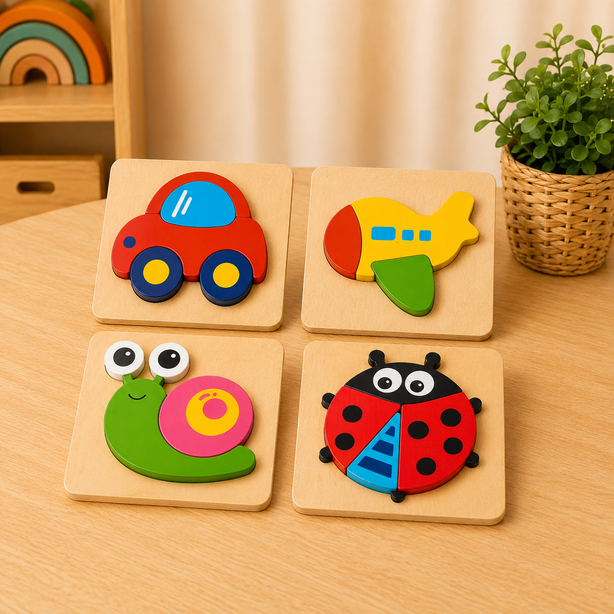 🧩 My First Puzzle Set – 4 Pack