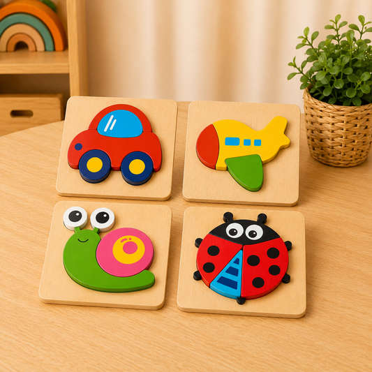 🧩 My First Puzzle Set – 4 Pack
