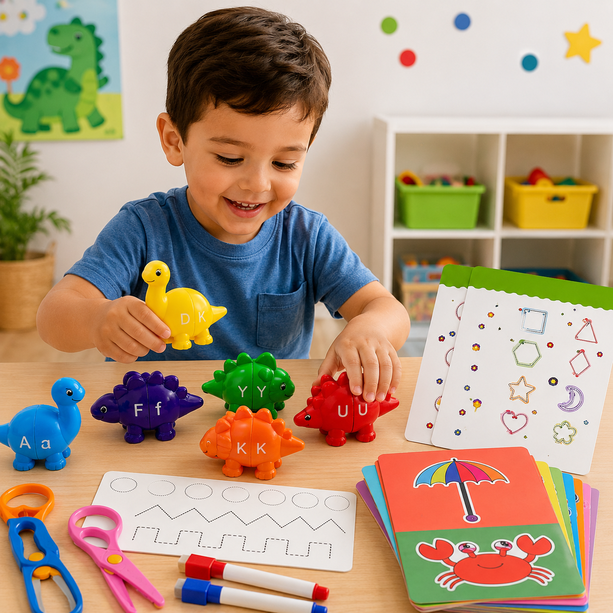 Cut, Trace & Learn Dino Set