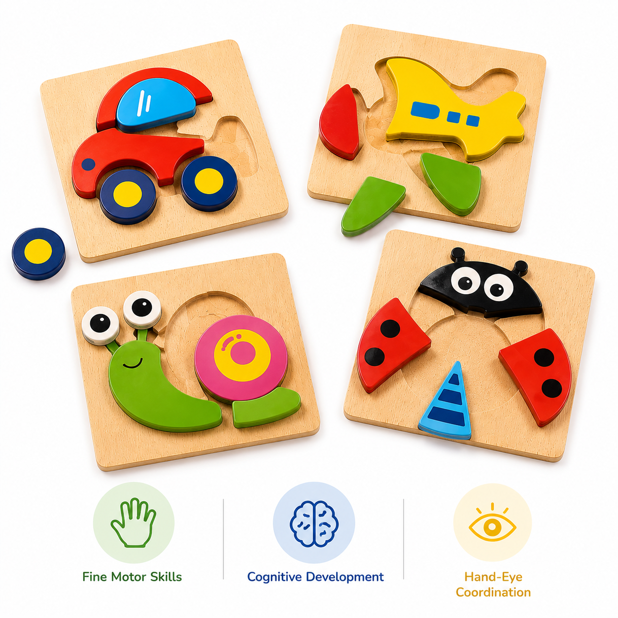 🧩 My First Puzzle Set – 4 Pack