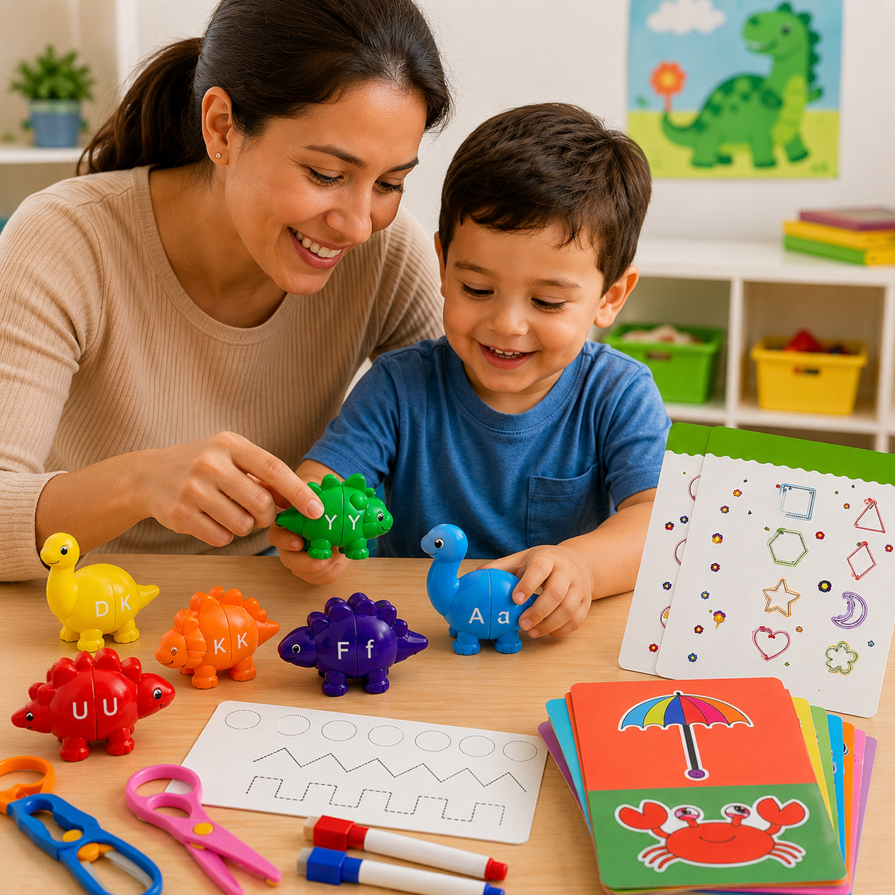 Cut, Trace & Learn Dino Set